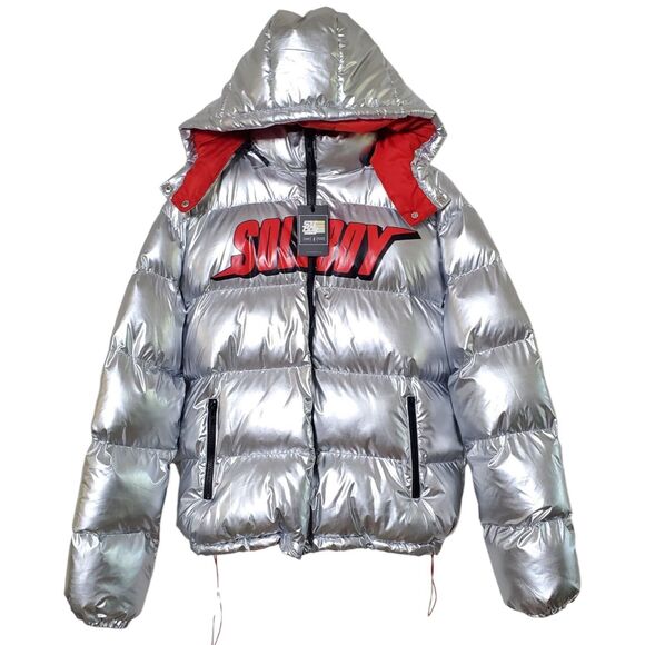 Soleboy Bloody Chrome Bubble Jacket Size S Puffer Streetwear Hip Hop Mens - Picture 1 of 11